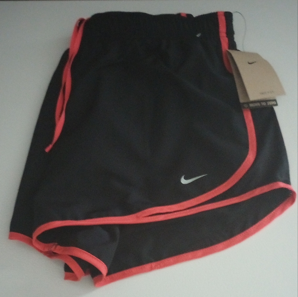 Nike Black and Pink Athletic Shorts